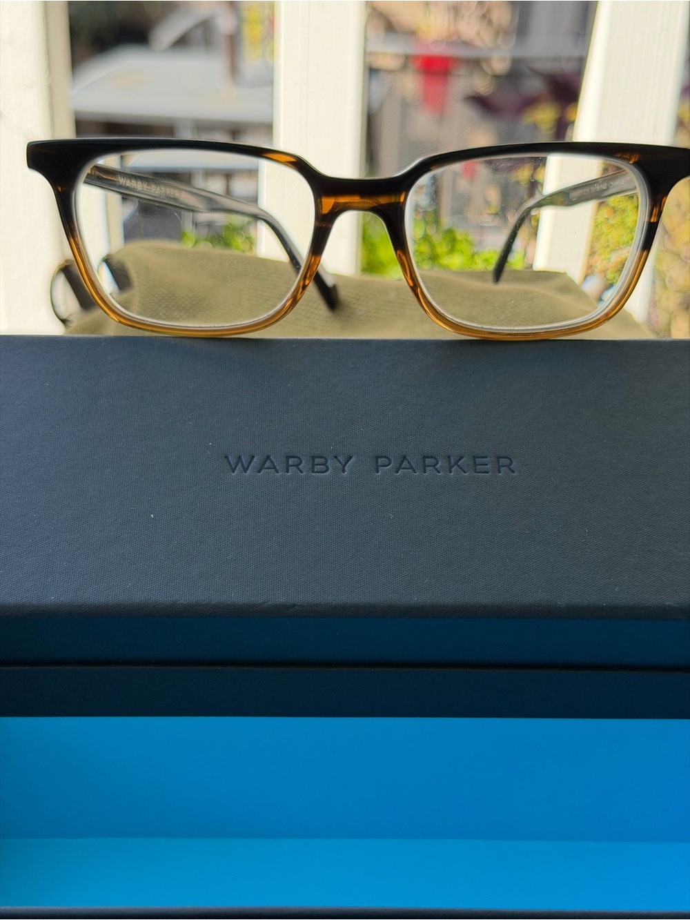 Warby Parker women’s Tortoiseshell Rectangle Eyeglass Frames - Brown/Black